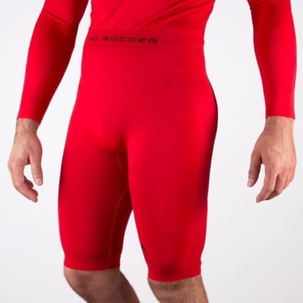 Short thermique court rouge senior