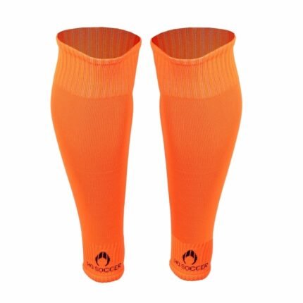Bas tubulaires sans pieds, orange fluo